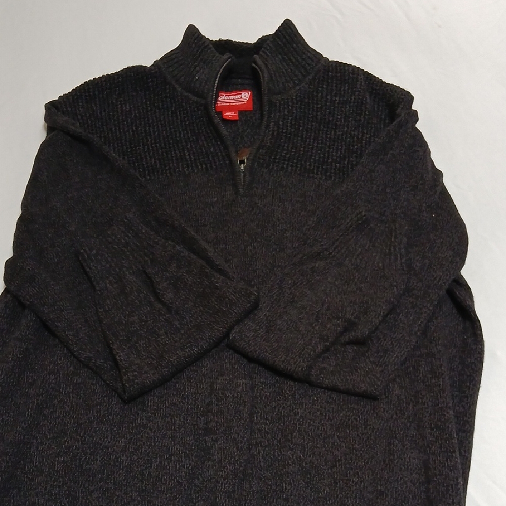 Coleman Men's Charcoal Zip-Up Sweater